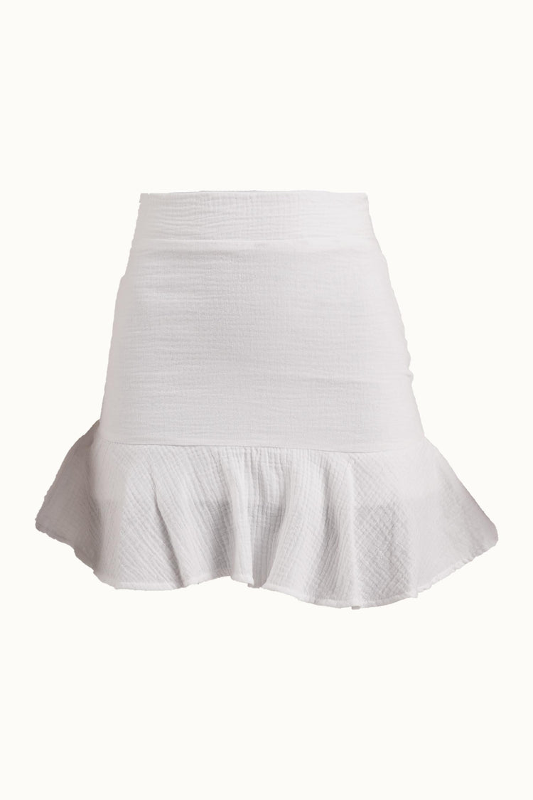 Mini White Skirt