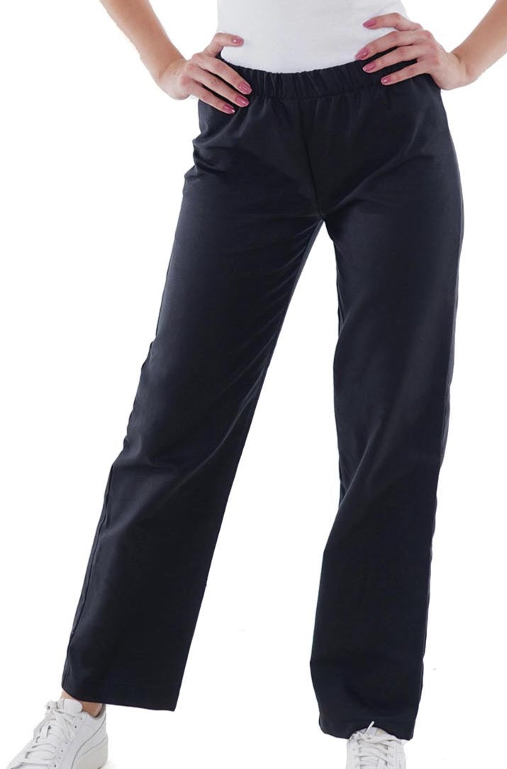 Pantaloni negri din bumbac organic