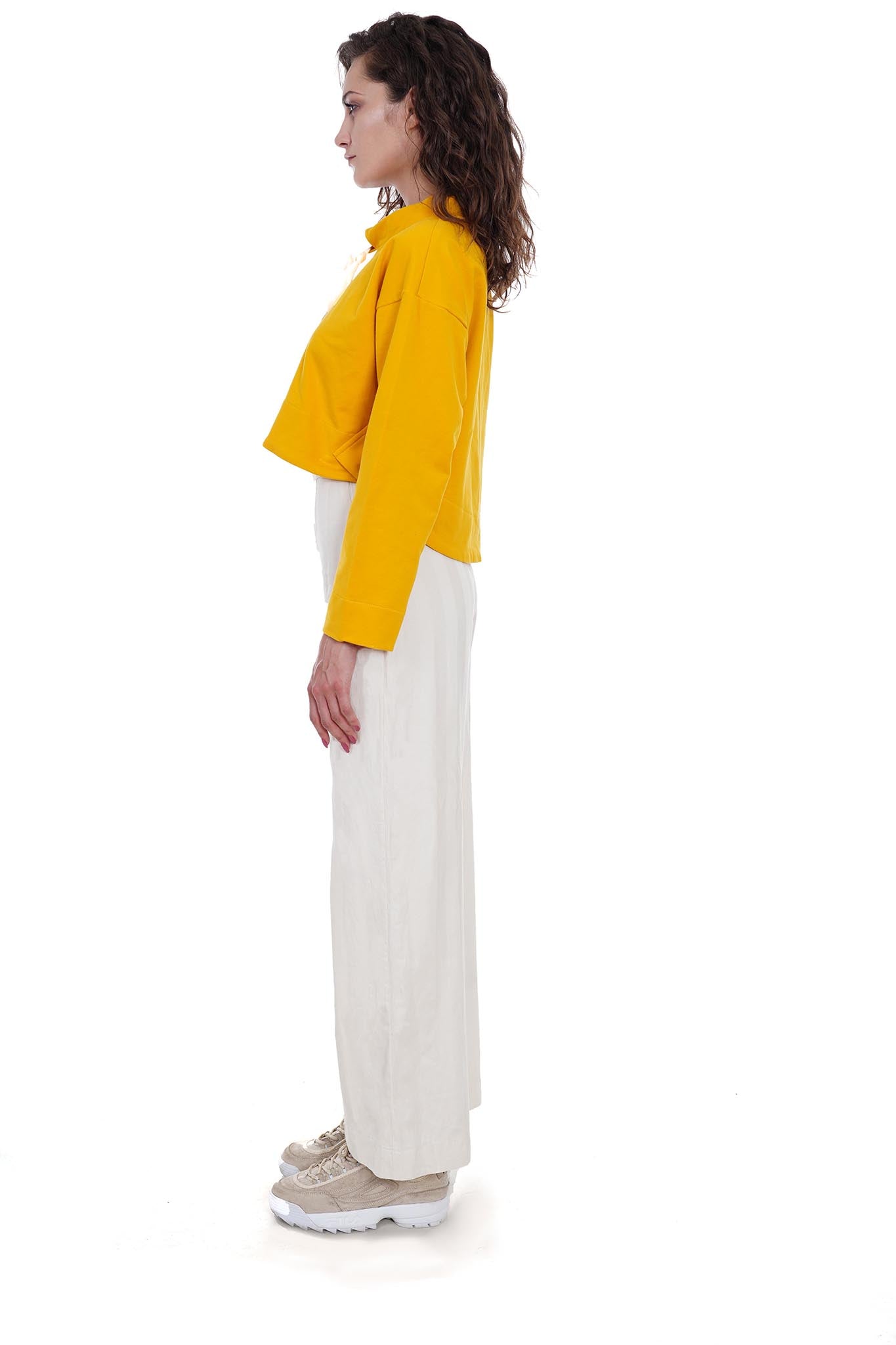 Yellow Long-sleeve Top