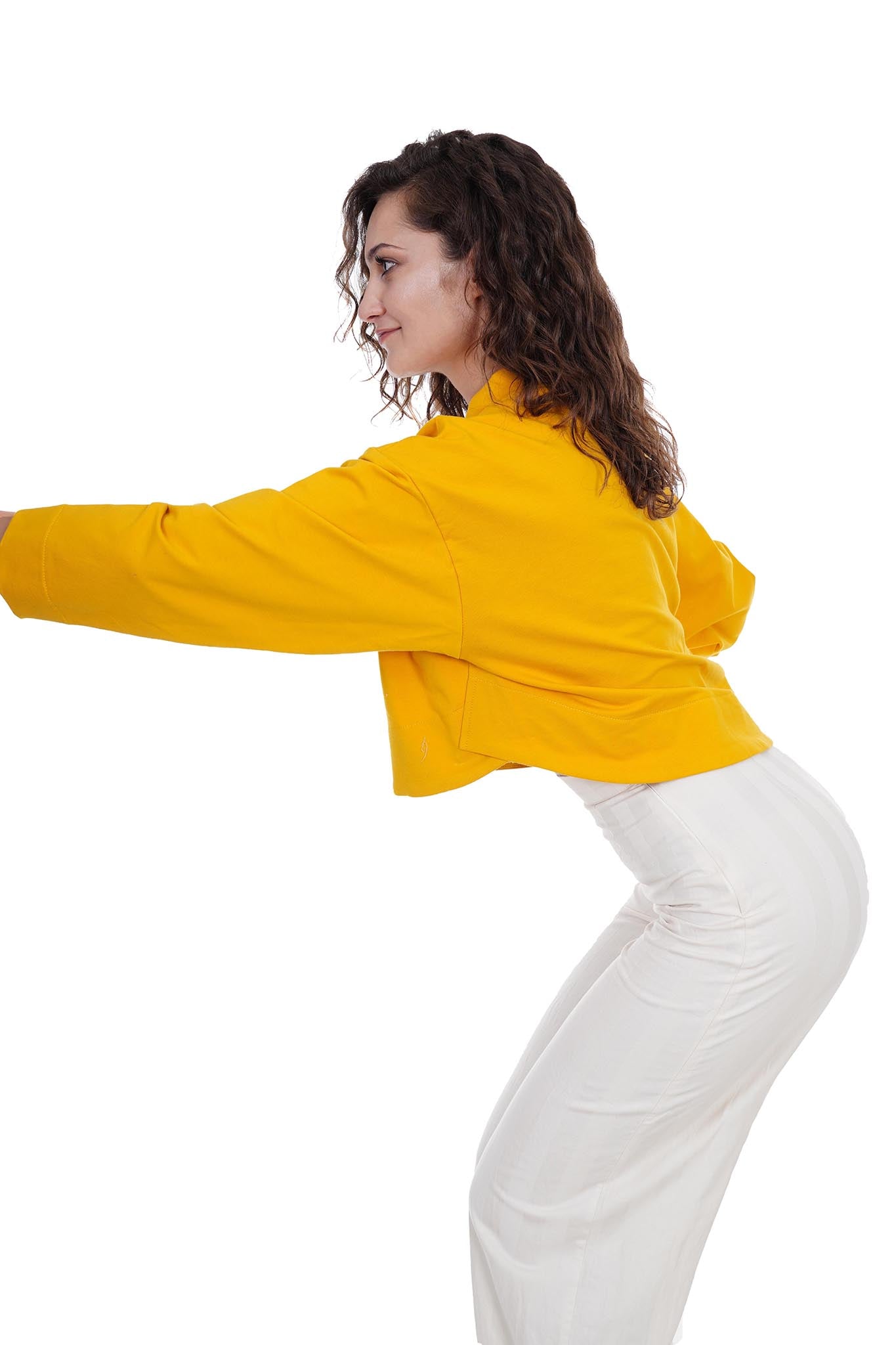 Yellow Long-sleeve Top