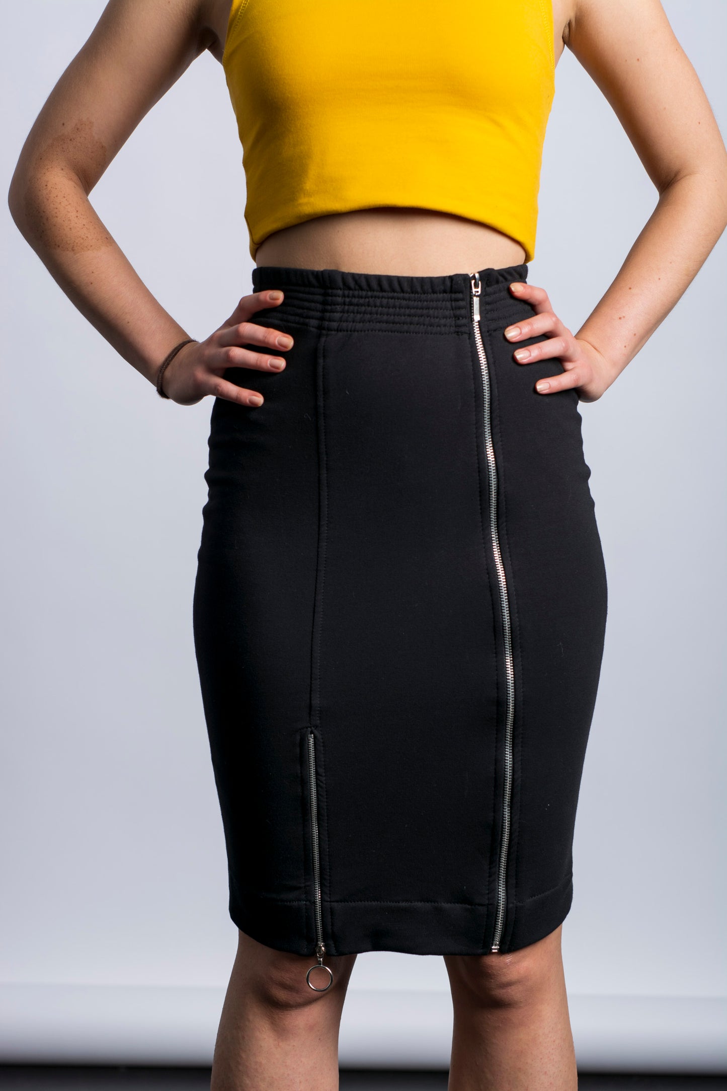 Fusta Sport Neagra din Bumbac Organic