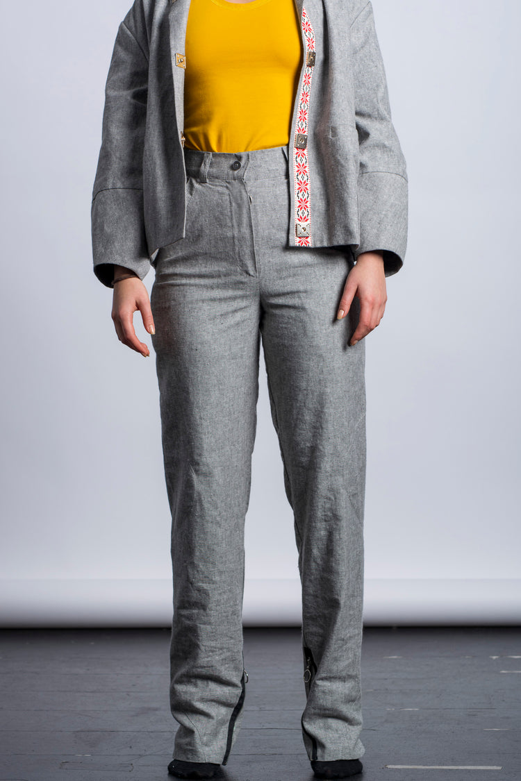 Grey-meliert Trousers