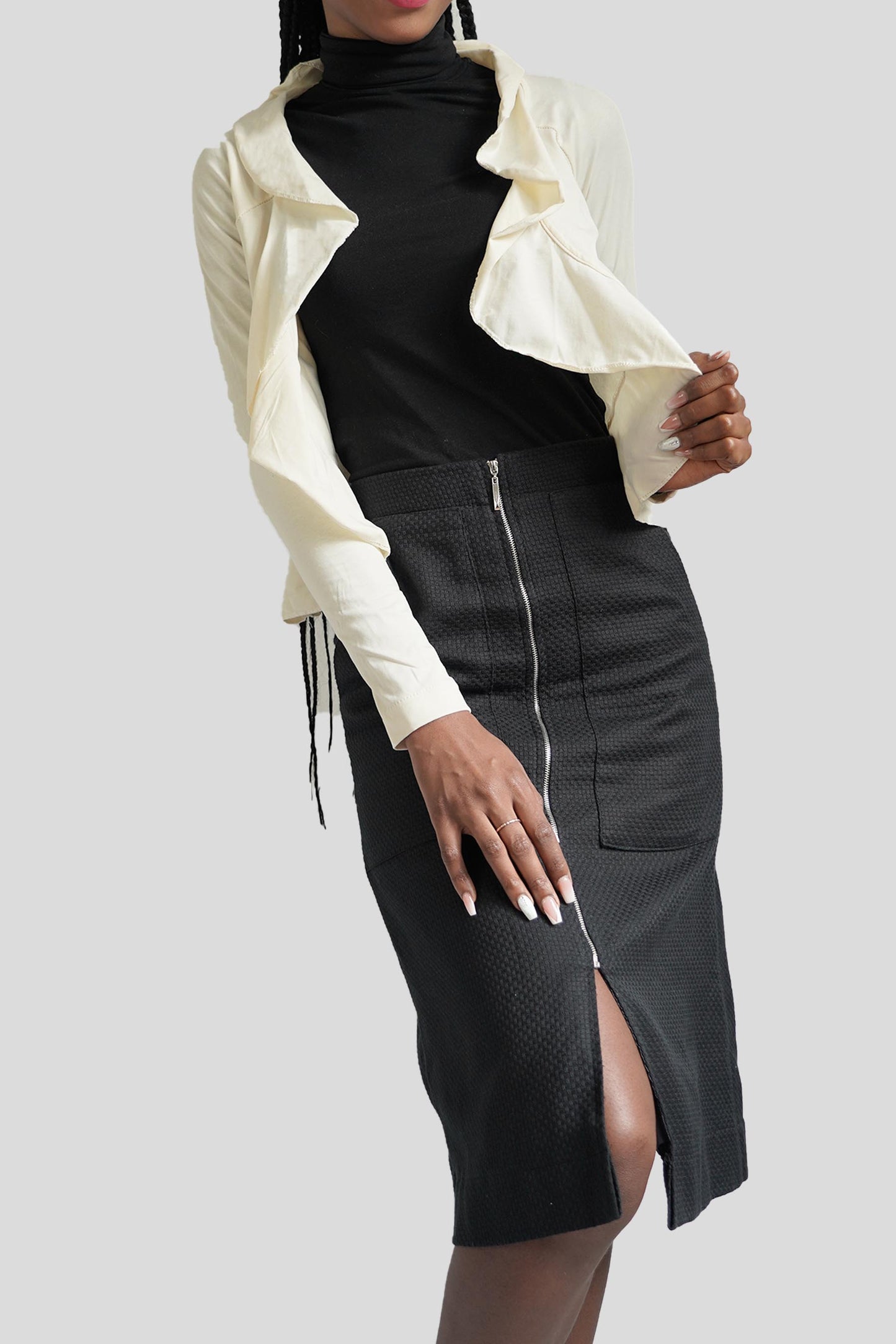 Bluza alba din bumbac organic