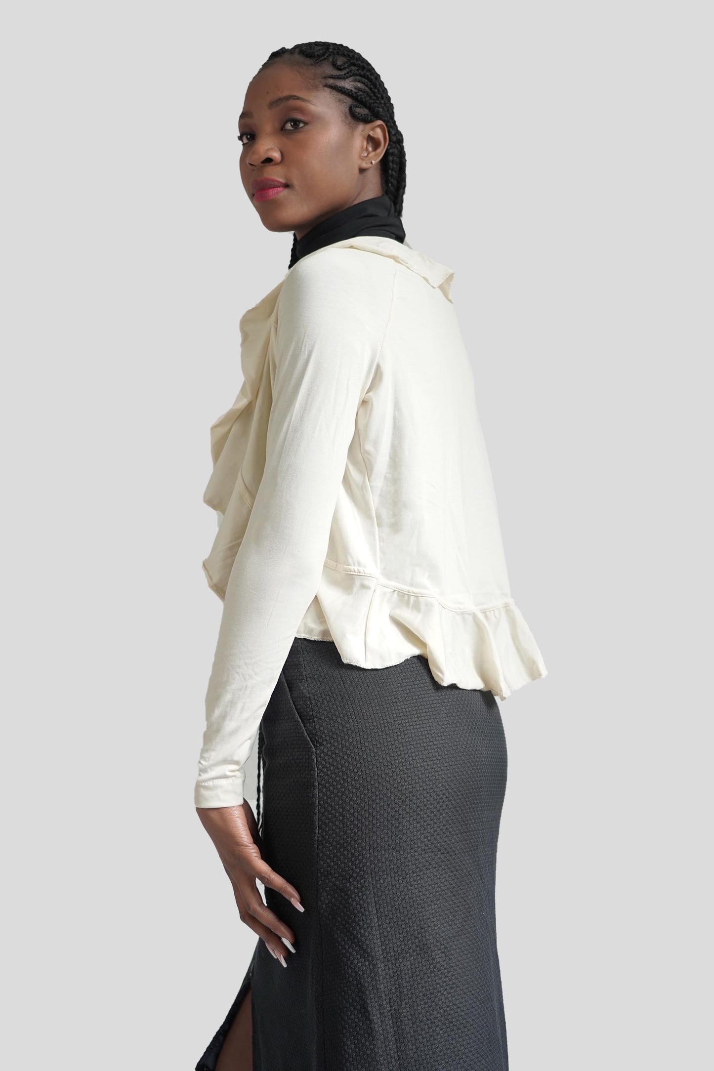 Bluza alba din bumbac organic