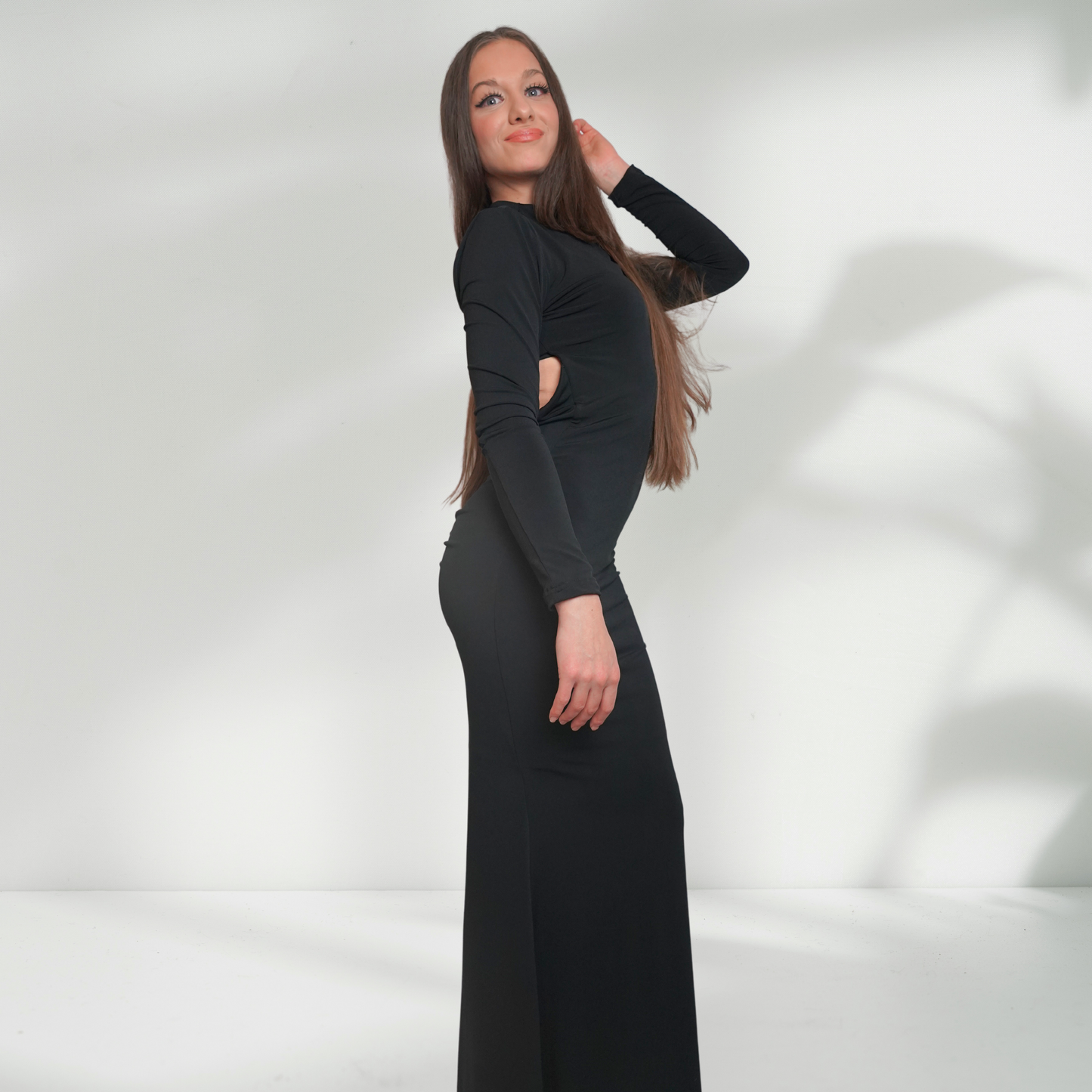 Rochie Neagra Eleganta cu Spatele Gol