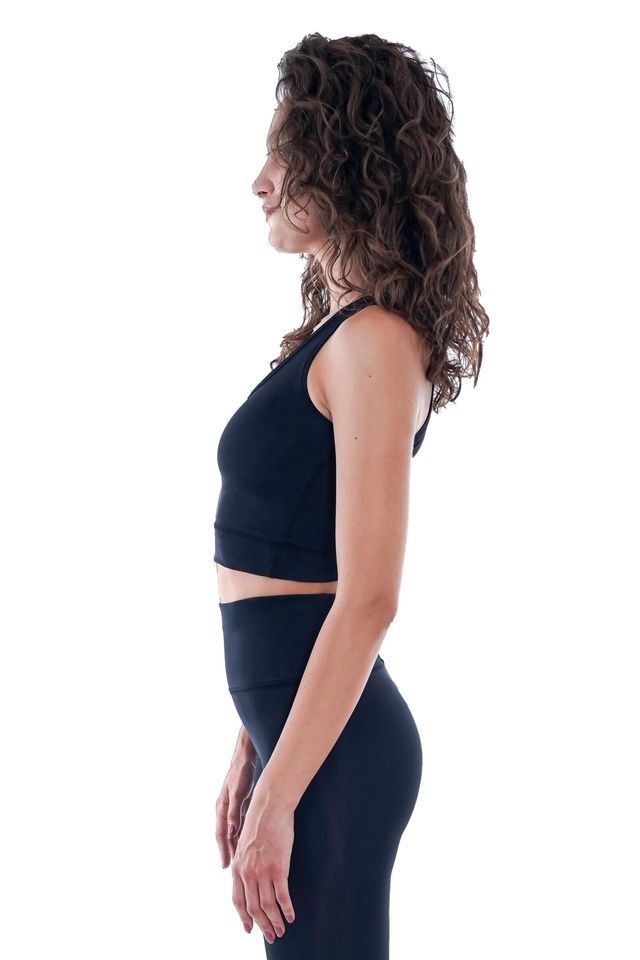 Bustiera sport neagra Eco-Friendly