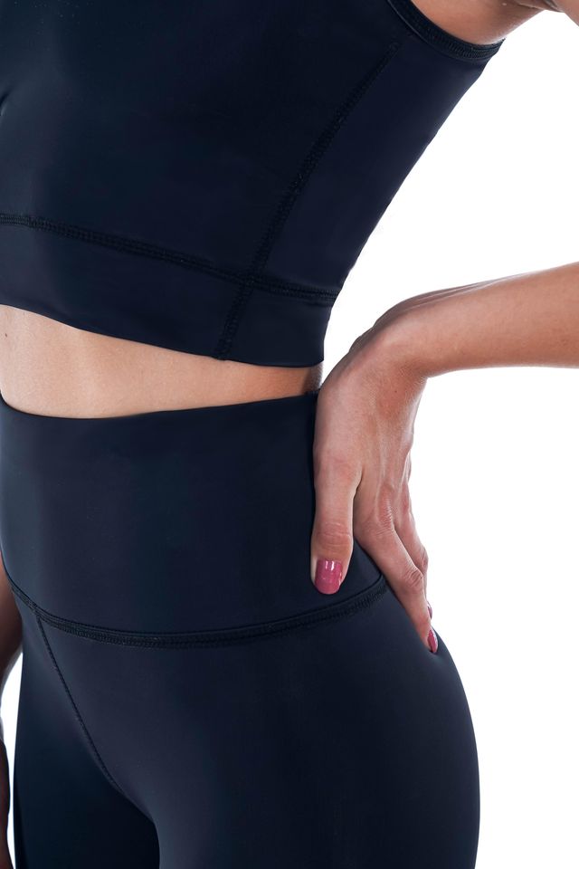 Bustiera sport neagra Eco-Friendly