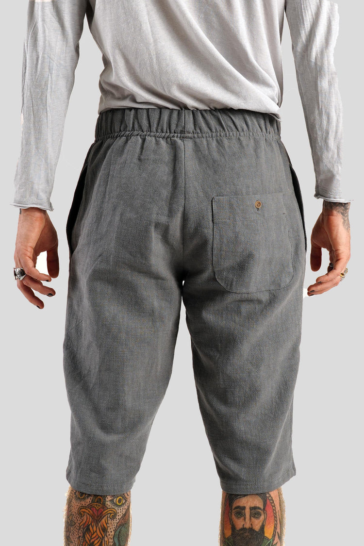 Linen grey shorts