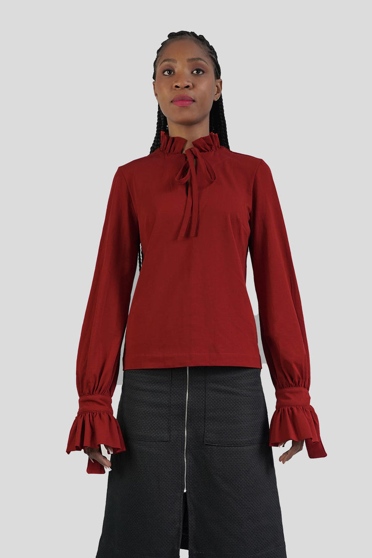 Milano red blouse
